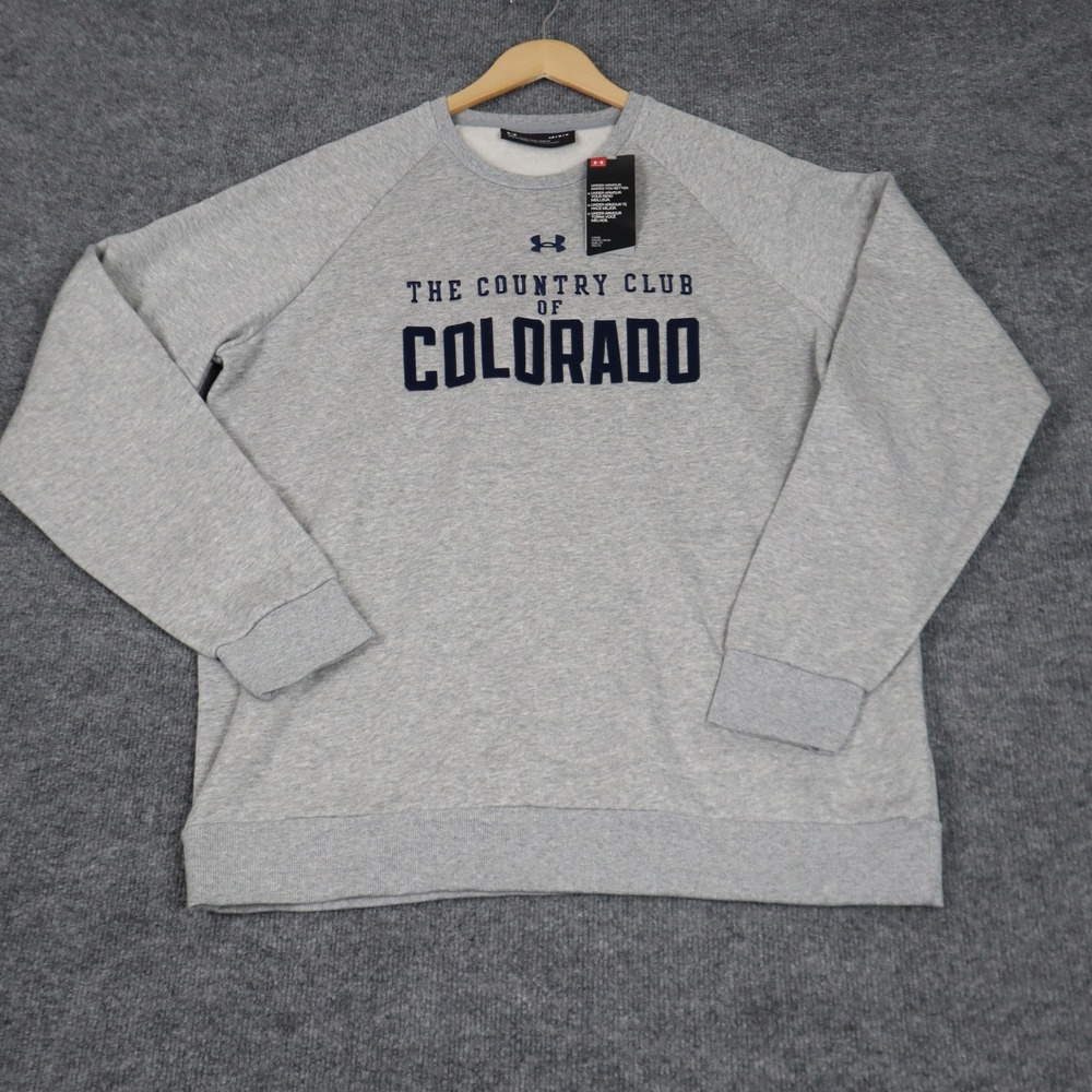 The Country Club of Colorado Under Armour Crewneck Sweatshirt Mens‎ Large NWT